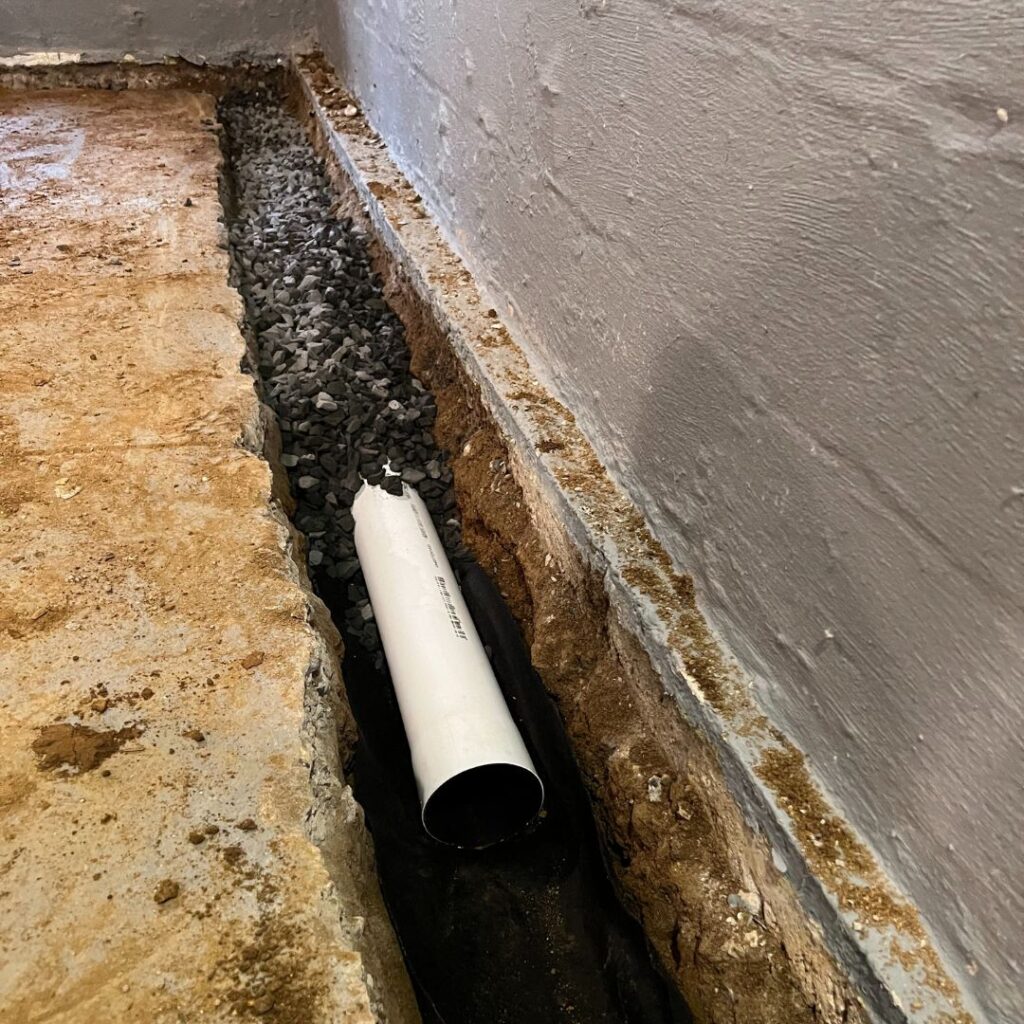 How French Drains Prevent Basement Water Damage