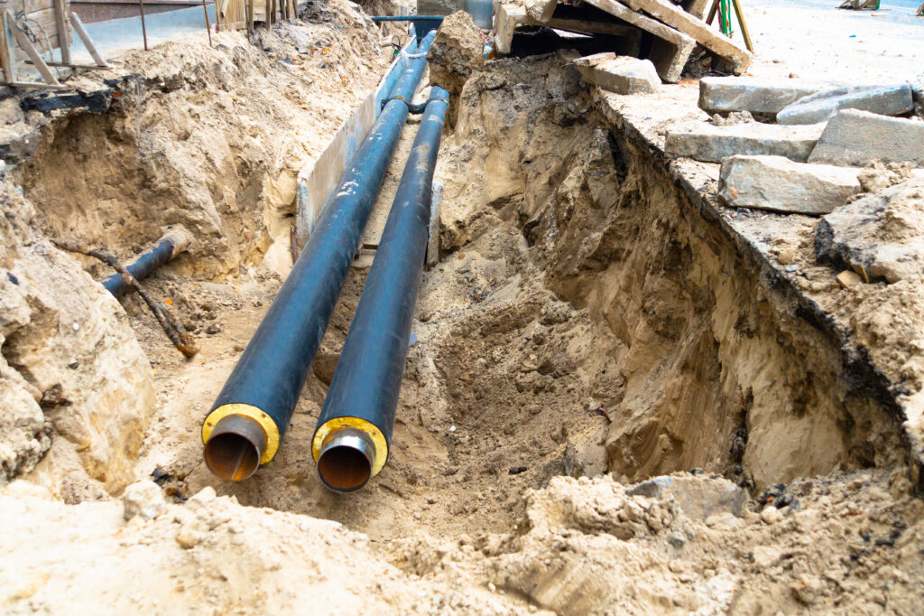 sewer line repair in newtown