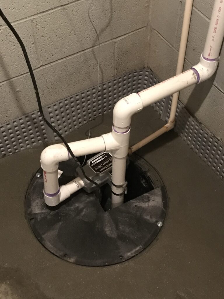 sump pump installation in chalfont