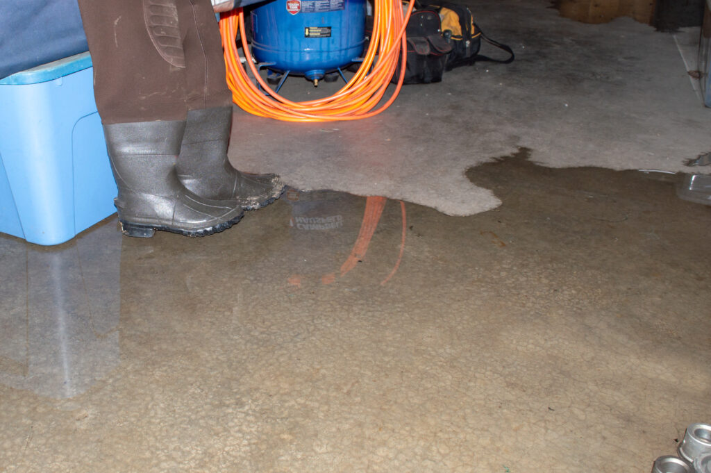 water in the basement when it rains